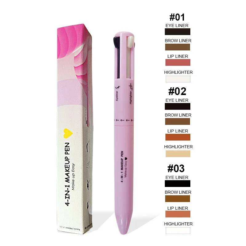 Beauty Linasi Makeup - 4 in 1 아이브로우 펜슬 립