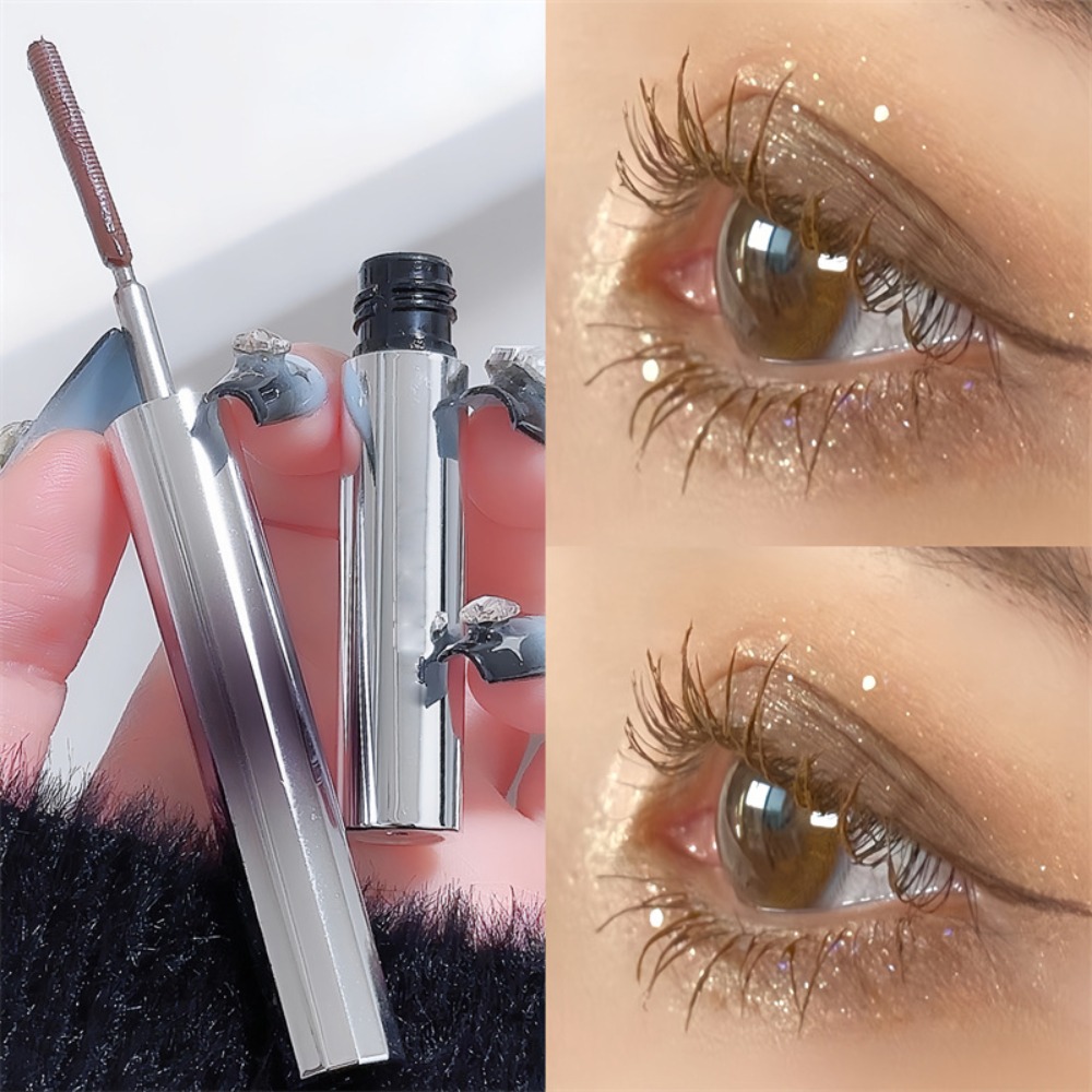 Waterproof Mascara Wand - 핫 블랙 아이언 완드 마스카라 브러쉬리스