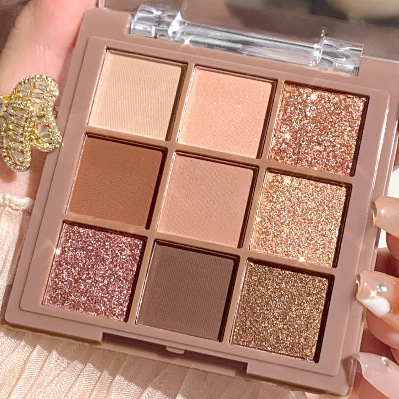 Beauty Huda Makeup - 고급스러운 9-18 색 아이섀도우 팔레트, 벨벳