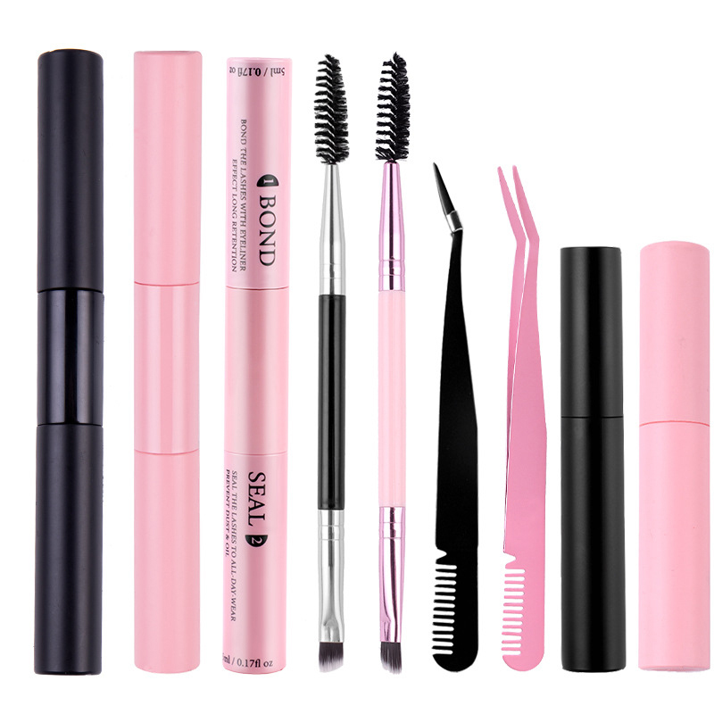 Waterproof Mascara Wand - DIY 속눈썹 클러스터용 양면 속눈썹 본드