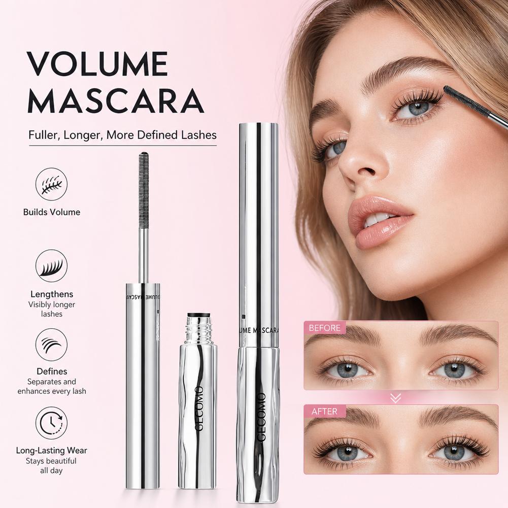 Waterproof Mascara Wand - 오래 지속되는 컬링 마스카라, 워터프루프 &
