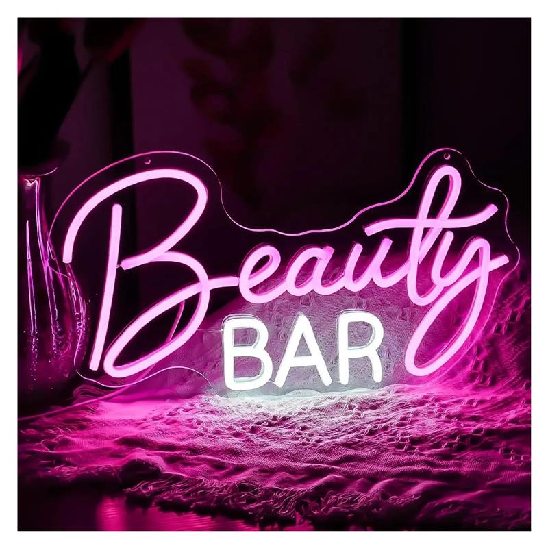 뷰티 바 네온 사인 조명 조절 가능 벽 장식용 조명 U - Beauty Makeup Wallpaper 리뷰 및 가격