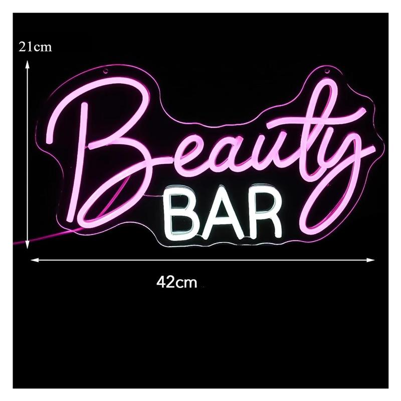 뷰티 바 네온 사인 조명 조절 가능 벽 장식용 조명 U - Beauty Makeup Wallpaper 리뷰 및 가격