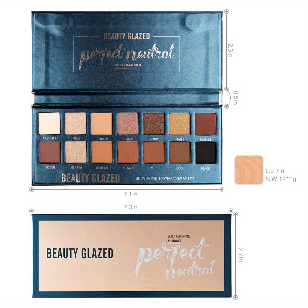 뷰티 글레이즈 14 색 아이 섀도우 팔레트 매트 하이  - Beauty Huda Makeup 리뷰 및 가격
