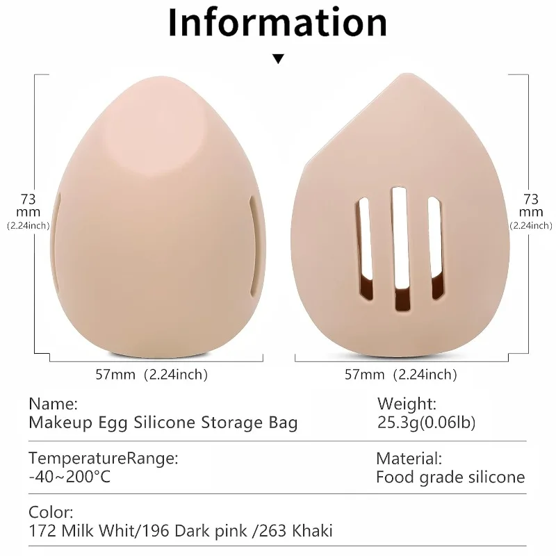 실리콘 뷰티 에그 통기성 및 메이크업 스폰지 박스, 방 - Beauty Makeup Bag 리뷰 및 가격