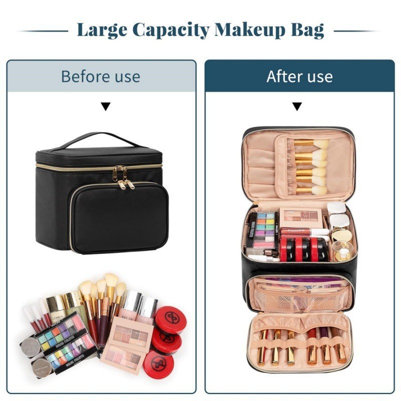 대형 방수 메이크업 가방 휴대용 대형 화장품 여행 가방 - Beauty Makeup Bag 리뷰 및 가격