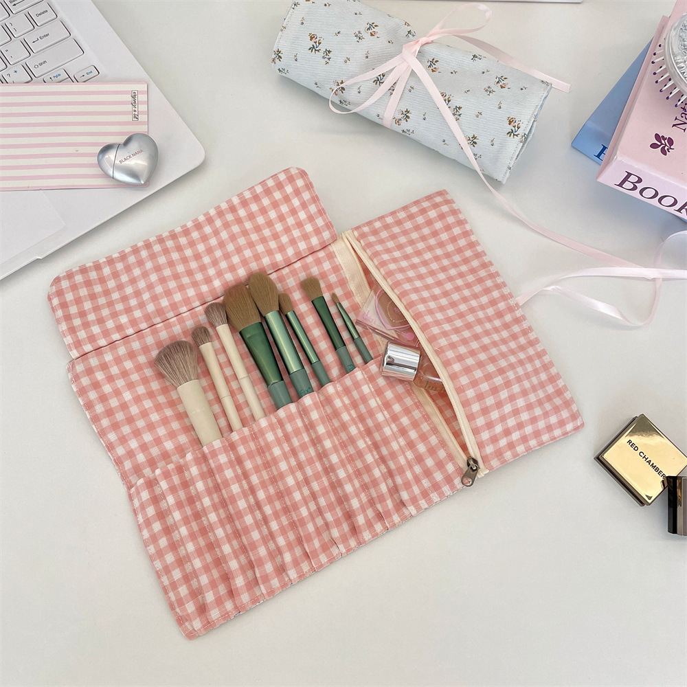 패브릭 플로럴 메이크업 브러쉬 보관 가방, 아이섀도우  - Beauty Makeup Bag 리뷰 및 가격