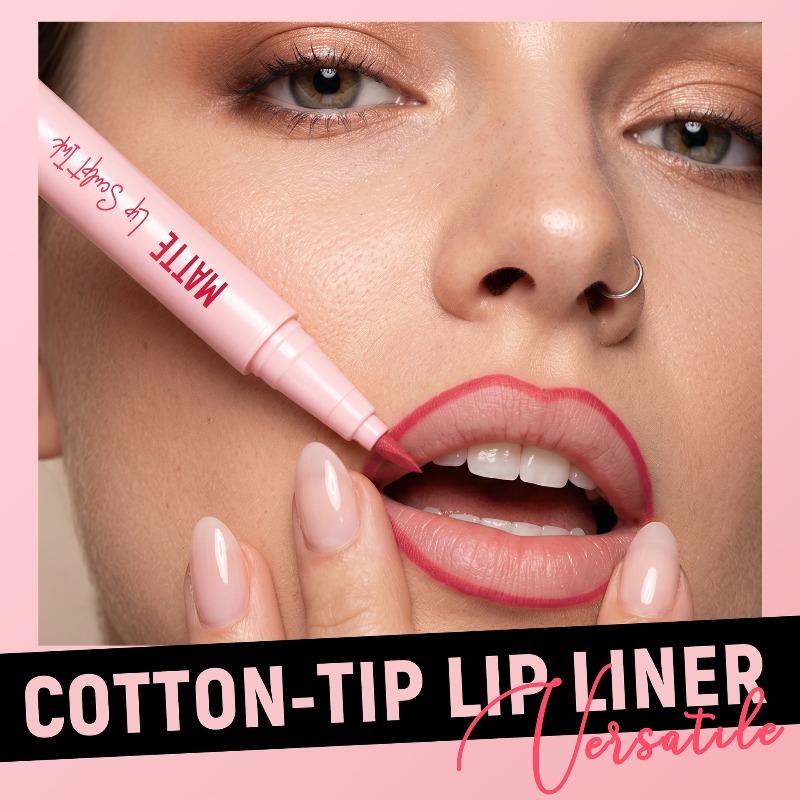 6가지 색상 립 라이너 펜, 지속력 좋음, 방수 및 땀 - Beauty Linasi Makeup 리뷰 및 가격