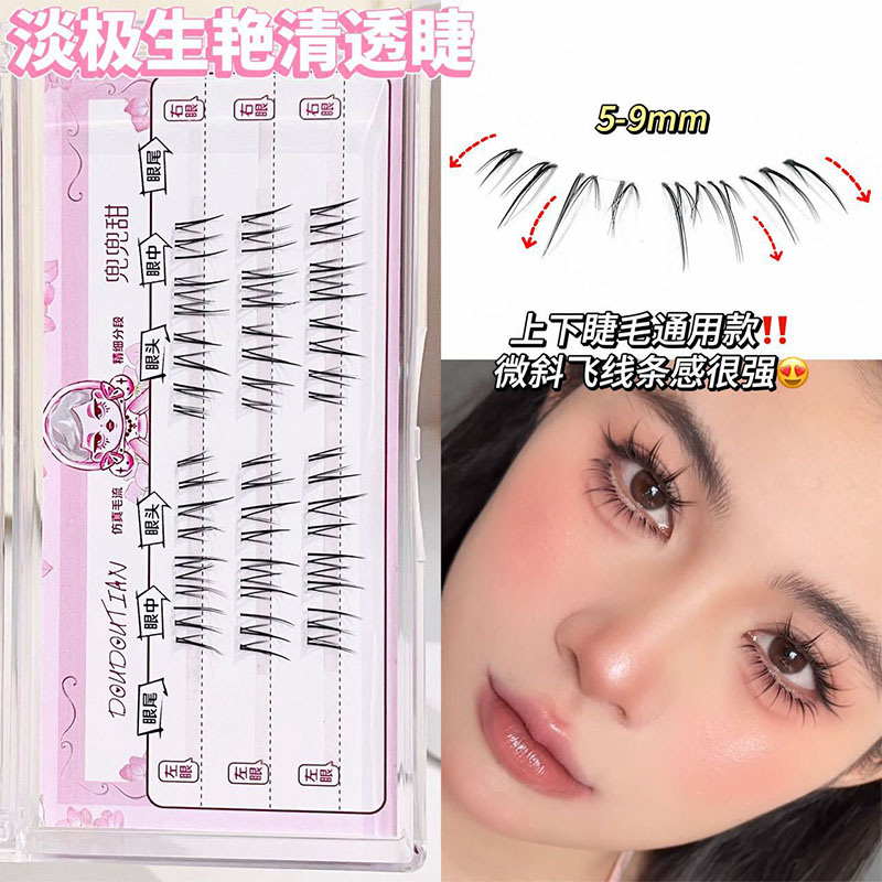 한국 스타일 자연스러운 인조 속눈썹 DIY 세트 10줄 - Beauty Makeup Looks 리뷰 및 가격
